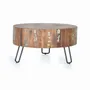 Tables basses - Table basse en bois recyclé et pieds en métal - GINER Y COLOMER