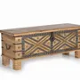 Storage boxes - Mango wood chest and natural-colored metal details - GINER Y COLOMER