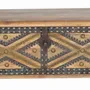 Storage boxes - Mango wood chest and natural-colored metal details - GINER Y COLOMER