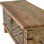 Storage boxes - Mango wood chest and natural-colored metal details - GINER Y COLOMER
