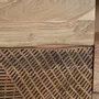 Sideboards - Acacia wood sideboard, natural and black metal legs - GINER Y COLOMER