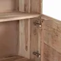 Sideboards - Acacia wood sideboard, natural and black metal legs - GINER Y COLOMER
