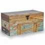 Storage boxes - Handmade chest in multicolored recycled wood - GINER Y COLOMER