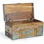 Storage boxes - Handmade chest in multicolored recycled wood - GINER Y COLOMER
