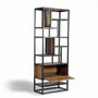 Etagères - Étagère en bois recyclé et métal de couleur foncée - GINER Y COLOMER