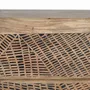 Sideboards - Sideboard in acacia wood and natural-colored metal slats - GINER Y COLOMER