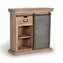 Console table - Mango wood console with sliding door - GINER Y COLOMER