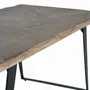 Dining Tables - Dining table in natural acacia wood and metal legs - GINER Y COLOMER