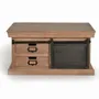 Coffee tables - Coffee table in mango wood and natural metal legs - GINER Y COLOMER
