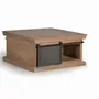 Coffee tables - Coffee table in mango wood and natural metal legs - GINER Y COLOMER