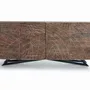 Sideboards - Acacia wood sideboard and natural-colored metal legs - GINER Y COLOMER