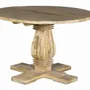 Tables Salle à Manger - Table à manger 4 places en manguier naturel diamètre 120 cm - GINER Y COLOMER