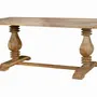 Dining Tables - 8-seater dining table in natural mango wood 2 meters - GINER Y COLOMER