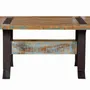 Tables Salle à Manger - Table à manger exclusive en bois recyclé et piètement en métal - GINER Y COLOMER