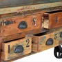 Coffee tables - Multicolored recycled wood coffee table - GINER Y COLOMER