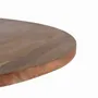 Dining Tables - Round dining table in natural acacia wood and black metal legs - GINER Y COLOMER