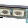 Storage boxes - Chest in blue mango and aged cherry - GINER Y COLOMER