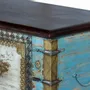 Storage boxes - Chest in blue mango and aged cherry - GINER Y COLOMER
