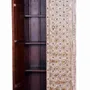 Wardrobe - Mango wood cabinet with aged ivory details - GINER Y COLOMER