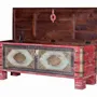 Boîtes de rangement  - Coffre en manguier rouge vieilli et merisier - GINER Y COLOMER