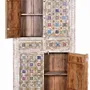 Wardrobe - Mango wood cabinet with ceramic and bronze details - GINER Y COLOMER