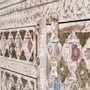 Sideboards - Mango wood sideboard with ceramic details - GINER Y COLOMER