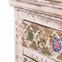 Night tables - Mango wood bedside table with ceramic and bronze details - GINER Y COLOMER