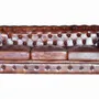 Sofas - Quilted brown leather Chester sofa - GINER Y COLOMER