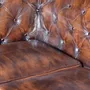 Sofas - Quilted brown leather Chester sofa - GINER Y COLOMER