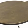 Tables basses - Table basse plateau bronze et pieds métal doré - GINER Y COLOMER
