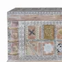 Storage boxes - Aged White Mango Wood Chest - GINER Y COLOMER