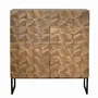 Sideboards - Mango wood and bronze sideboard, dark brown metal legs - GINER Y COLOMER