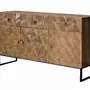 Sideboards - Industrial sideboard in mango wood and metal details - GINER Y COLOMER