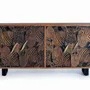 Sideboards - Carved acacia wood sideboard - GINER Y COLOMER