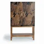 Wardrobe - Hand-carved acacia wood bottle cabinet - GINER Y COLOMER