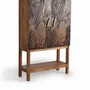 Wardrobe - Hand-carved acacia wood bottle cabinet - GINER Y COLOMER