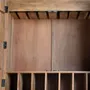 Wardrobe - Hand-carved acacia wood bottle cabinet - GINER Y COLOMER