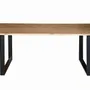 Dining Tables - Acacia wood dining table and metal legs - GINER Y COLOMER