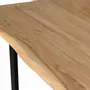 Dining Tables - Acacia wood dining table and metal legs - GINER Y COLOMER