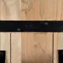 Benches - Bench in acacia wood and metal in natural and black colors - GINER Y COLOMER