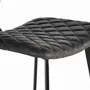Tabourets - Tabouret en cuir naturel et metal - GINER Y COLOMER