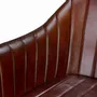 Chairs - Natural leather chair with brown metal legs - GINER Y COLOMER
