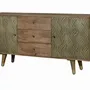 Sideboards - Mango wood and bronze sideboard - GINER Y COLOMER