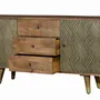 Sideboards - Mango wood and bronze sideboard - GINER Y COLOMER