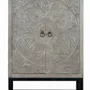 Wardrobe - Mango wood cabinet and aged gray metal legs - GINER Y COLOMER