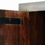 Wardrobe - Mango wood cabinet and aged gray metal legs - GINER Y COLOMER