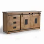 Sideboards - Industrial style sideboard in solid mango wood and metal - GINER Y COLOMER