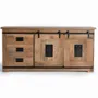 Sideboards - Industrial style sideboard in solid mango wood and metal - GINER Y COLOMER