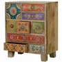 Coffee tables - Multicolored hand-painted mango wood coffee table - GINER Y COLOMER