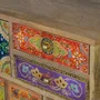 Coffee tables - Multicolored hand-painted mango wood coffee table - GINER Y COLOMER
